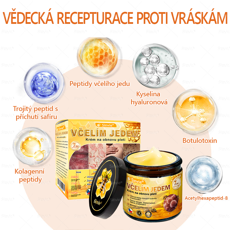 ❤️Sinvie® Krém na obnovu pleti s včelím jedem | 50 ml | Doporučeno Českou dermatovenerologickou společností